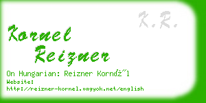 kornel reizner business card